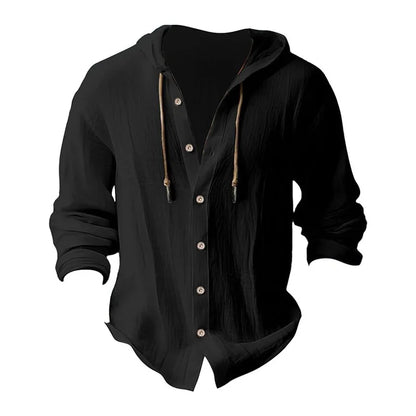 Men's Hooded Long Sleeve Beach Shirt