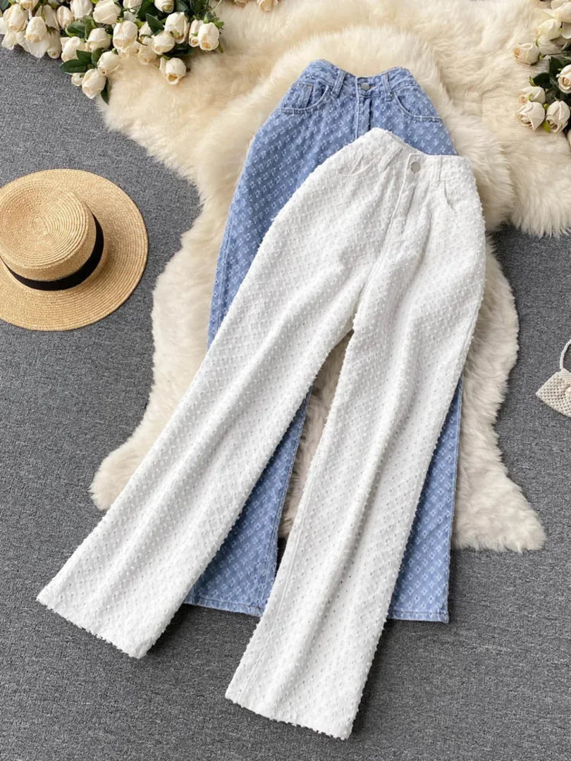 Ripped Jeans Women Casual Streetwear Spring Autumn High Waist