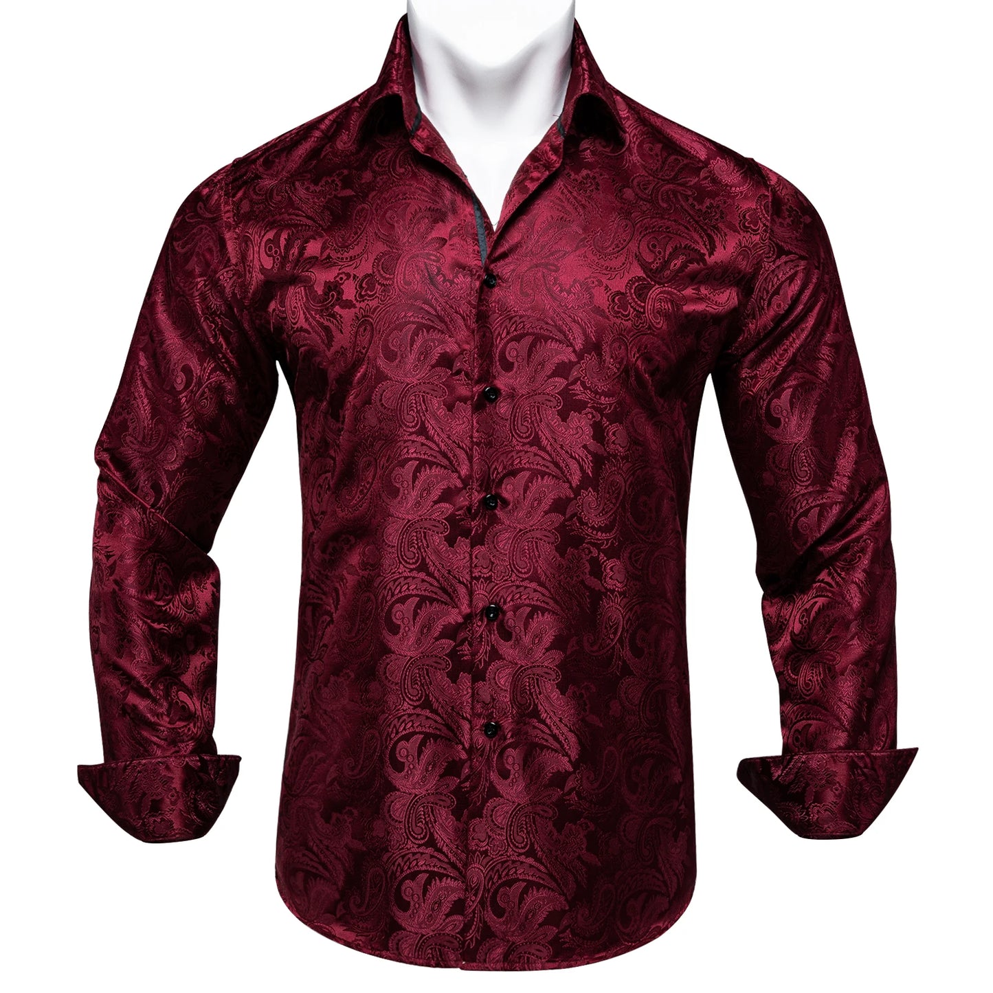 Men's Slim Fit Long Sleeve Dress Shirt