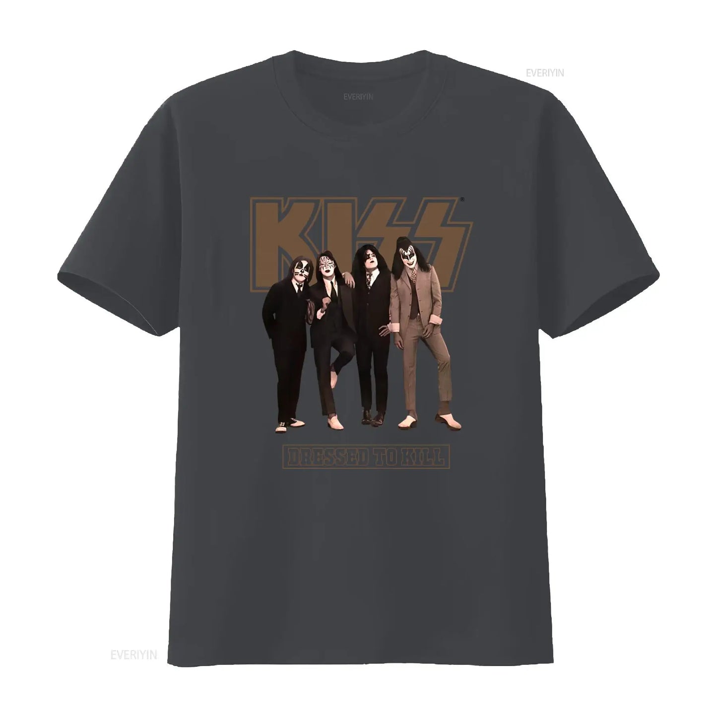 Kiss Band Vintage Washed Men's T-Shirt