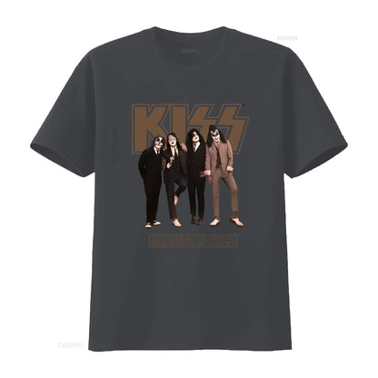 Kiss Band Vintage Washed Men's T-Shirt