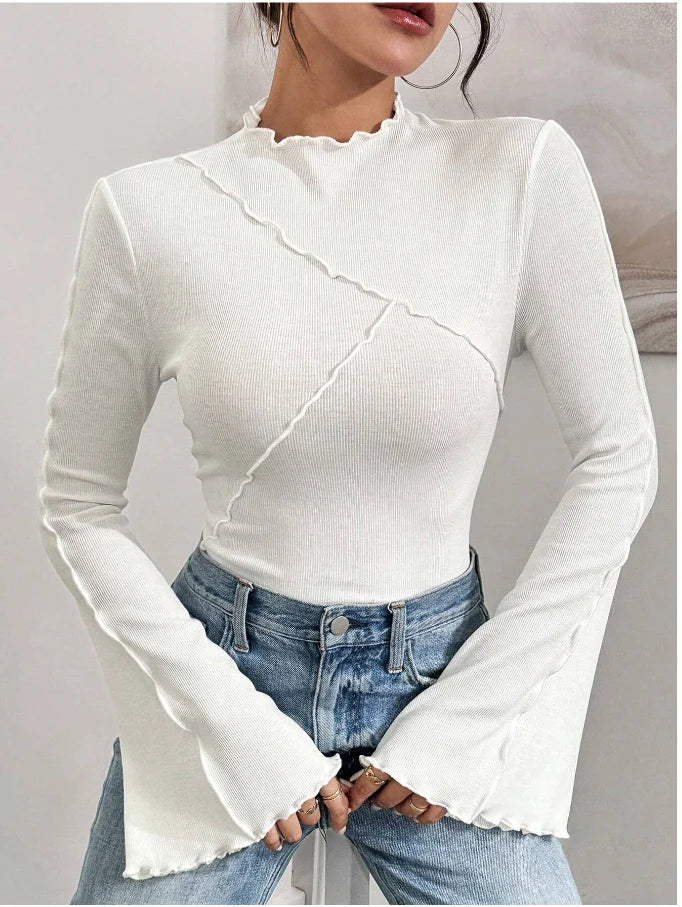 Women's Knit Flared Sleeve T-Shirt