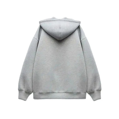 Women's Fashion Warm Hooded Jacket Fall Autumn Winter Gray