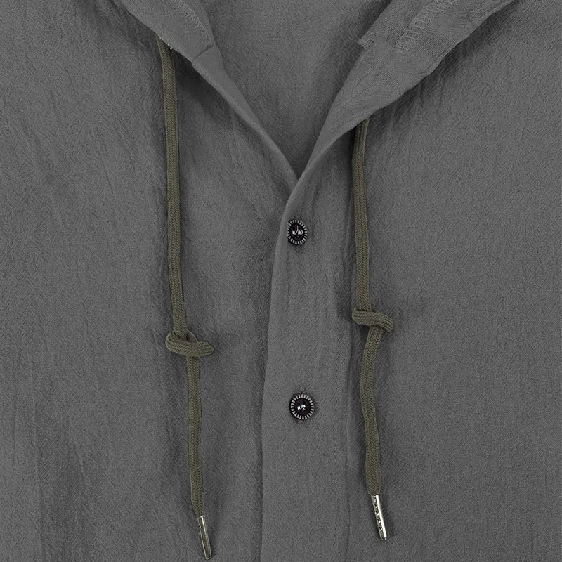 Men's Hooded Long Sleeve Beach Shirt