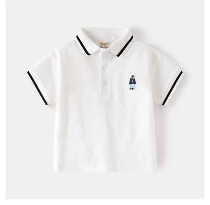 Boys' Bear Polo T-Shirt - Toddler Kids Top