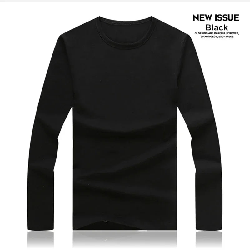 Men's Slim Fit O-Neck Long Sleeve T-Shirt 2025