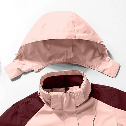 Hooded Ski Jacket - Windproof Winter Sports Coat