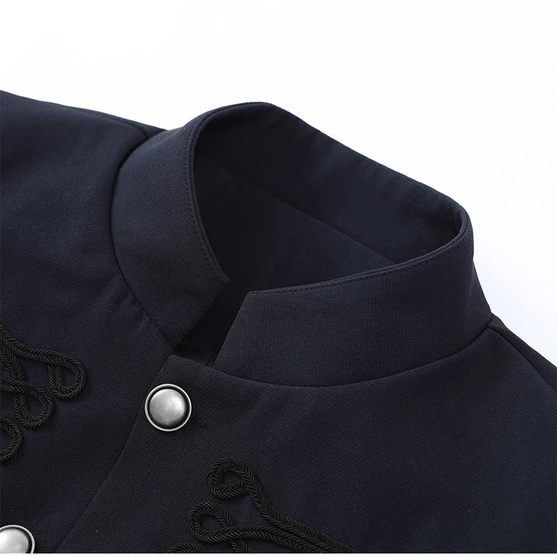Retro Denim Military Jacket Women 2026