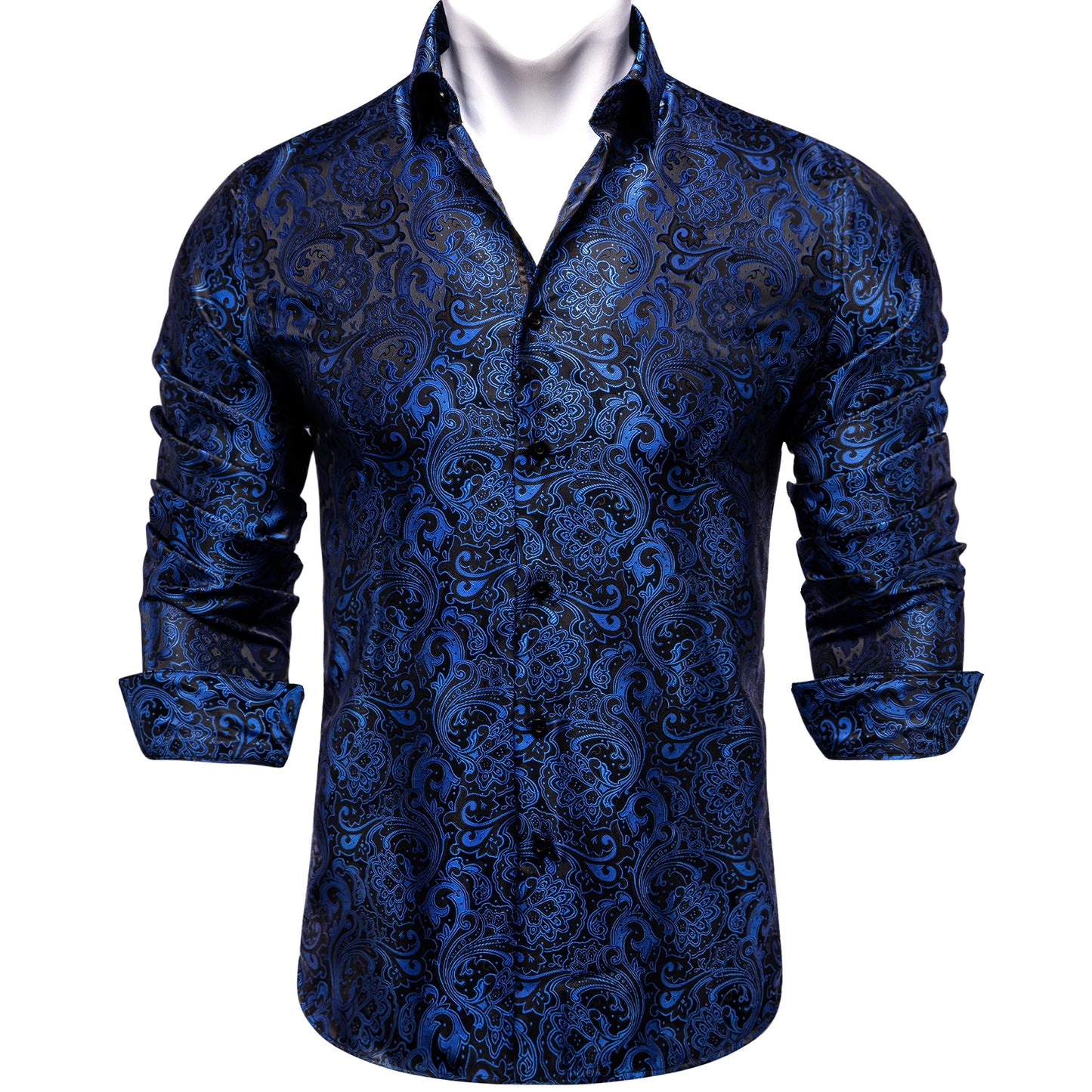 Men's Slim Fit Long Sleeve Dress Shirt