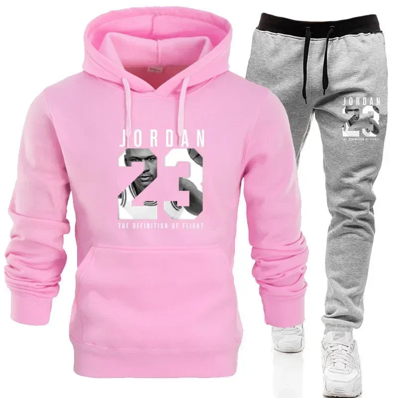 Men's Hoodie and Pants Set - Casual Tracksuit