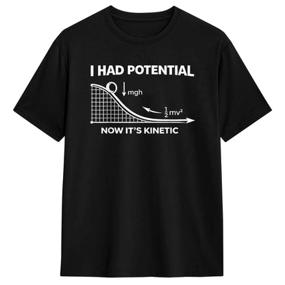 "I Had Potential" Vintage Men's T-Shirt - Oversized Hip Hop Summer Tee