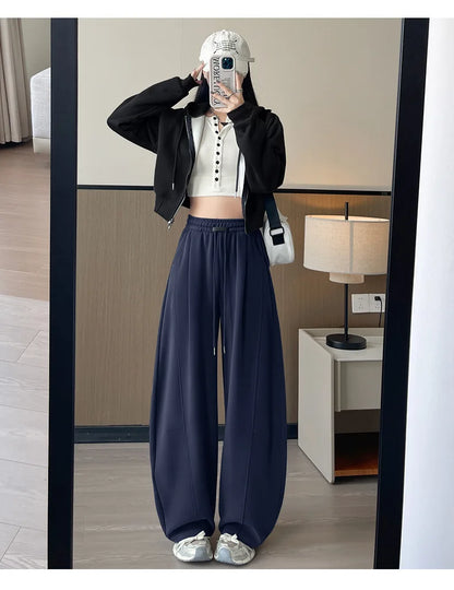 Sports Pants Women Spring Autumn High-Waisted Slim
