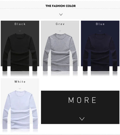 Men's Slim Fit O-Neck Long Sleeve T-Shirt 2025
