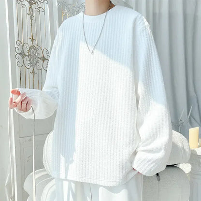 Men's Casual Loose Long Sleeve Base Shirt