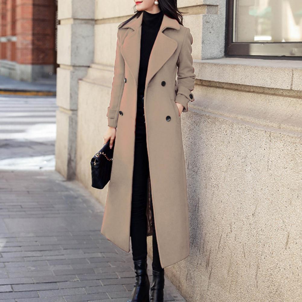 Women's Long Wool Coat - Korean Fashion Winter Coat