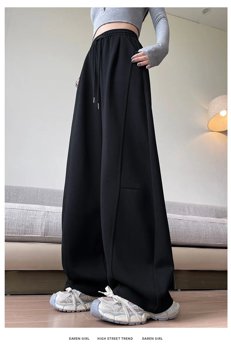 Sports Pants Women Spring Autumn High-Waisted Slim