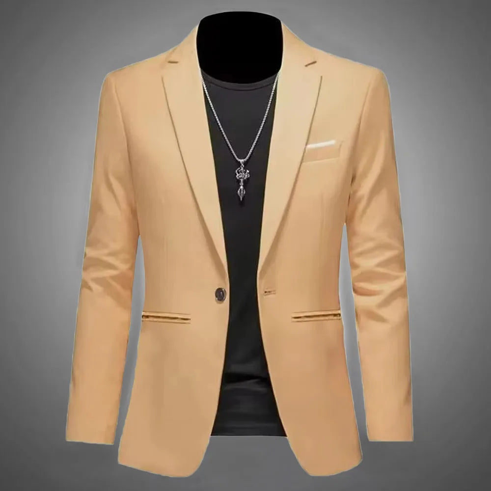 Men's Slim Fit Non-Iron Business Suit Jacket