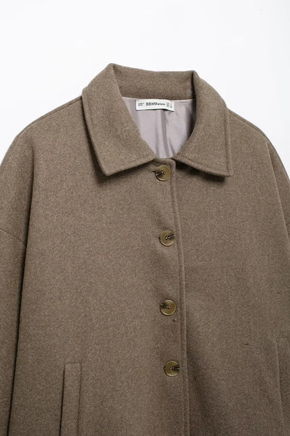 Women's Jackets Coats Autumn 2025 New Chic Loose Warm Elegant