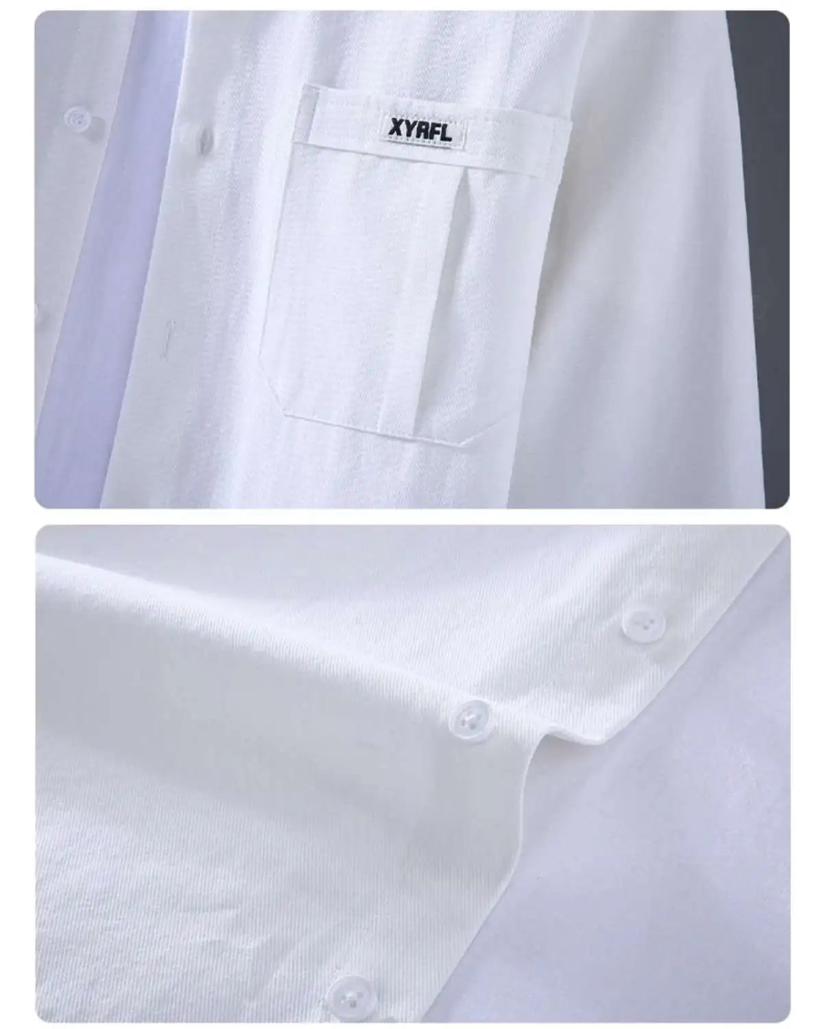Men's Pocket Button Up Long Sleeve Shirt