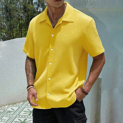 Men's Hip Hop Baggy Short Sleeve Shirt