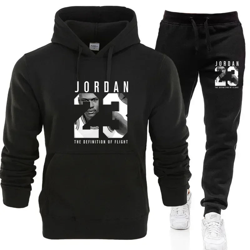 Men's Hoodie and Pants Set - Casual Tracksuit