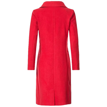 Women's Warm Winter Coat - Wool Blend Lined Jacket