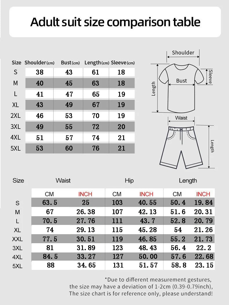 Men's 3D Gradient T-shirt and Shorts Set - Casual Sportswear