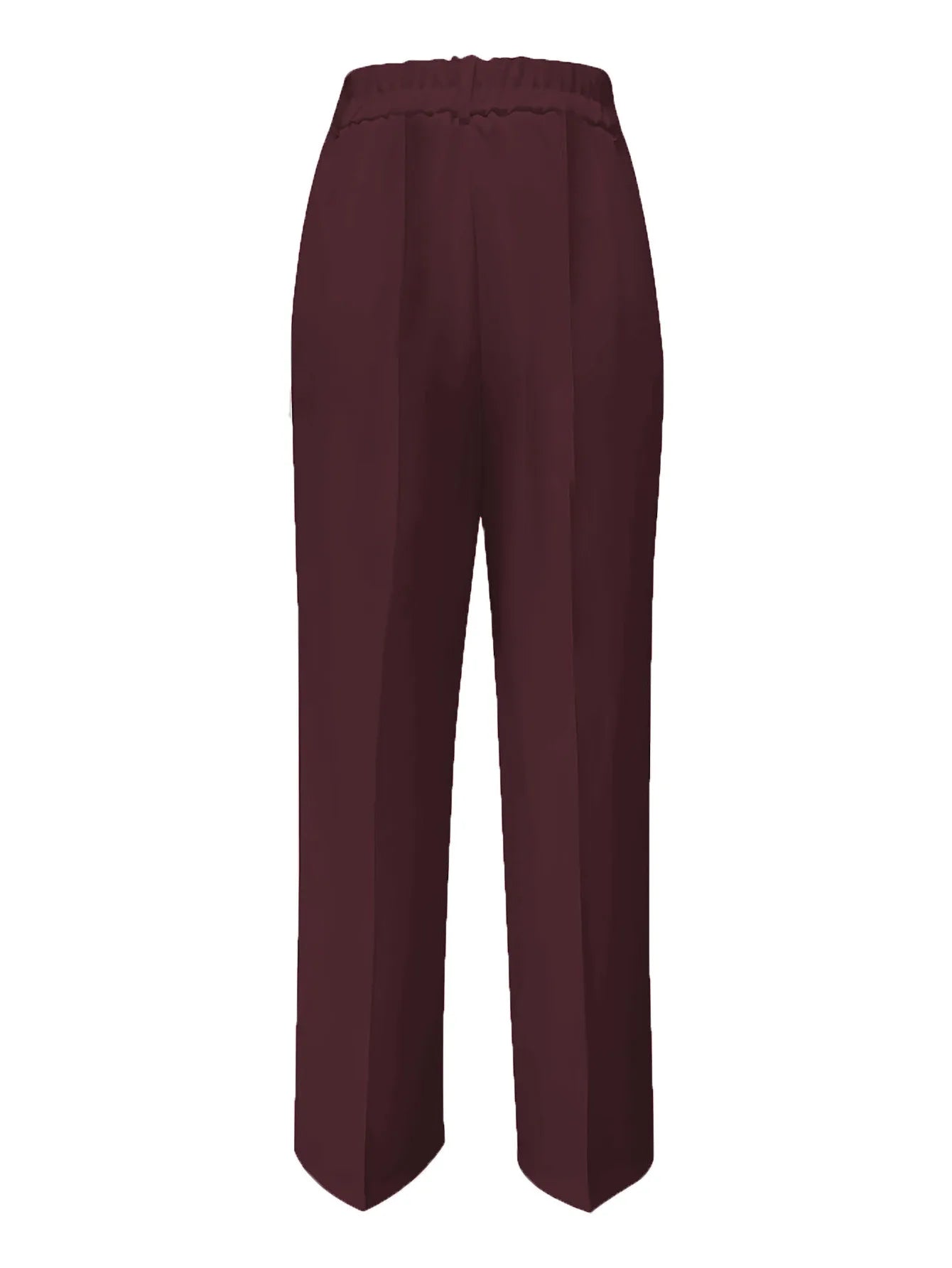Women's High Waist Dress Pants Flowy Straight Leg