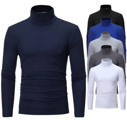 Kişi Slim Fit Boğazlı Uzunqol Köynək