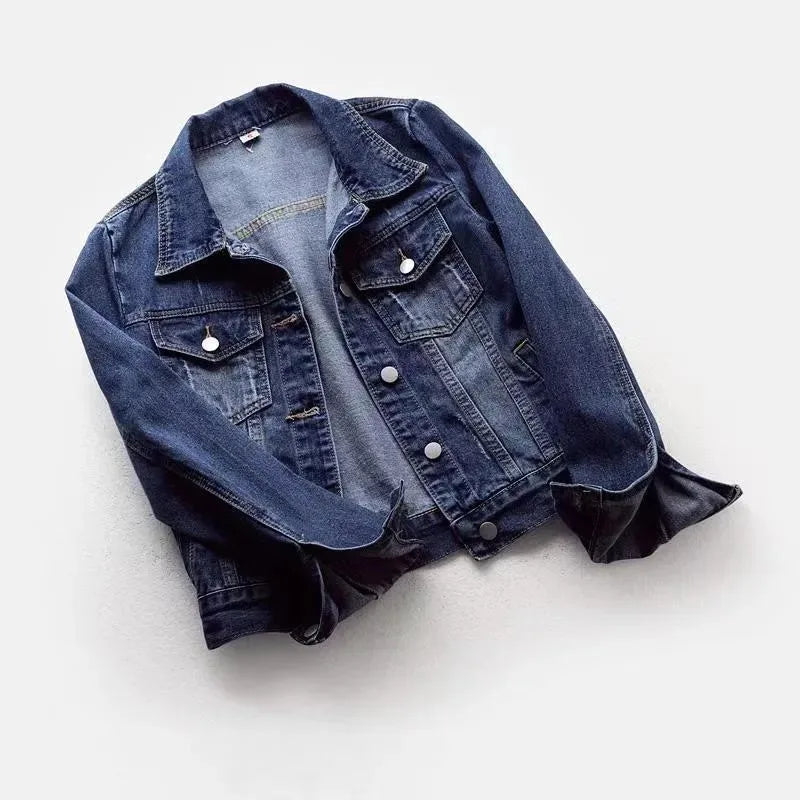 Women's Slim Fit Denim Jacket Washed Spring