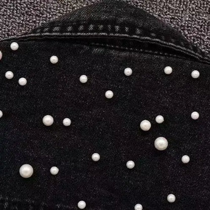 Denim Coat Women Turn Down Collar 2024