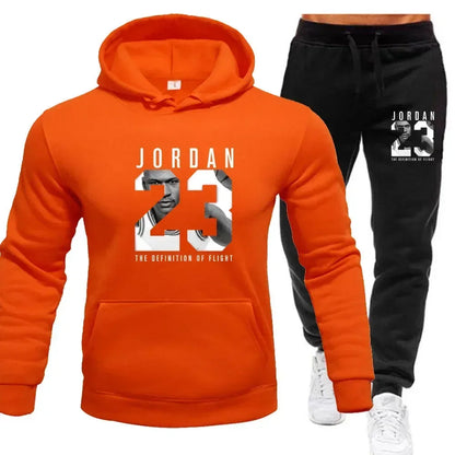 Men's Hoodie and Pants Set - Casual Tracksuit