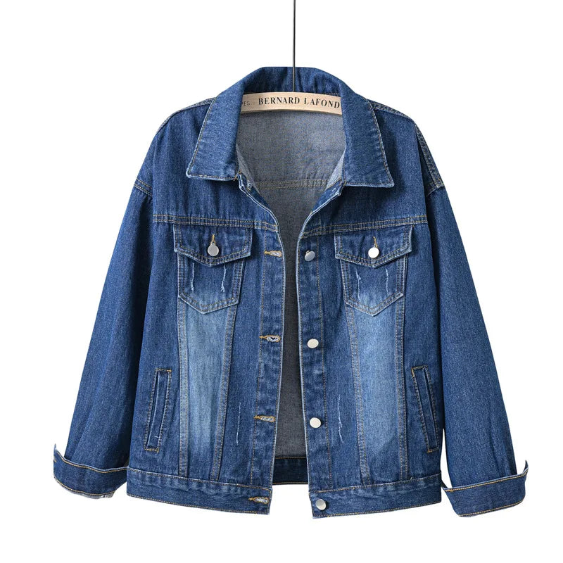Women's Colorful Denim Jacket Spring
