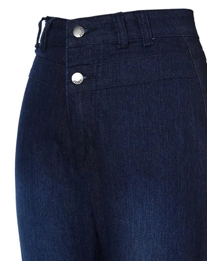 Women's Jeans 2022 Trend Autumn Fashion High Waist Bell-Bottom