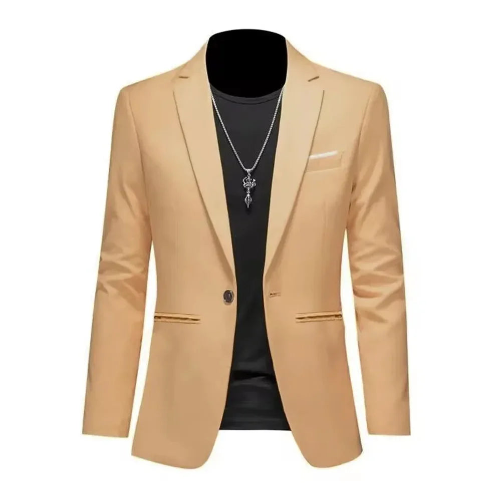 Men's Slim Fit Non-Iron Business Suit Jacket