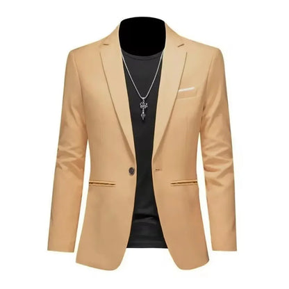 Men's Slim Fit Non-Iron Business Suit Jacket