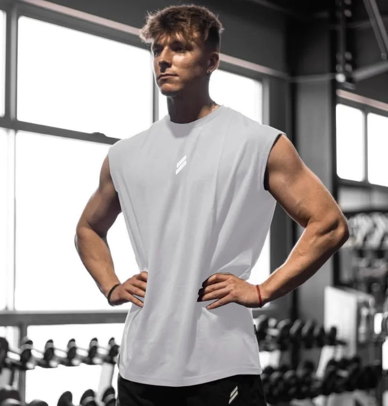 Qolsuz T-shirt Kişilər üçün Tez quruyan Fitnes Bodibildinq Köynək Kişi Moda Basketbol Jilet Tor Nəfəs ala bilən Yay İdman Zalı Maykası Kişilər üçün