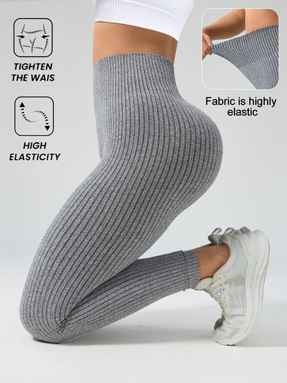Women Sports Leggings Seamless Yoga Pants Tummy Control Sportswear