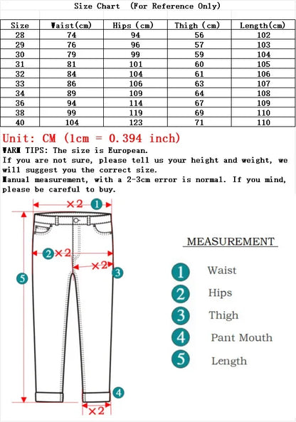 Men's Business Casual Slim Fit Jeans - Stretch Denim