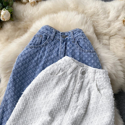 Ripped Jeans Women Casual Streetwear Spring Autumn High Waist