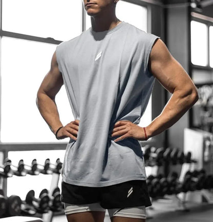 Qolsuz T-shirt Kişilər üçün Tez quruyan Fitnes Bodibildinq Köynək Kişi Moda Basketbol Jilet Tor Nəfəs ala bilən Yay İdman Zalı Maykası Kişilər üçün
