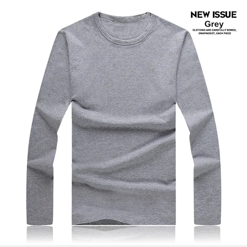 Men's Slim Fit O-Neck Long Sleeve T-Shirt 2025