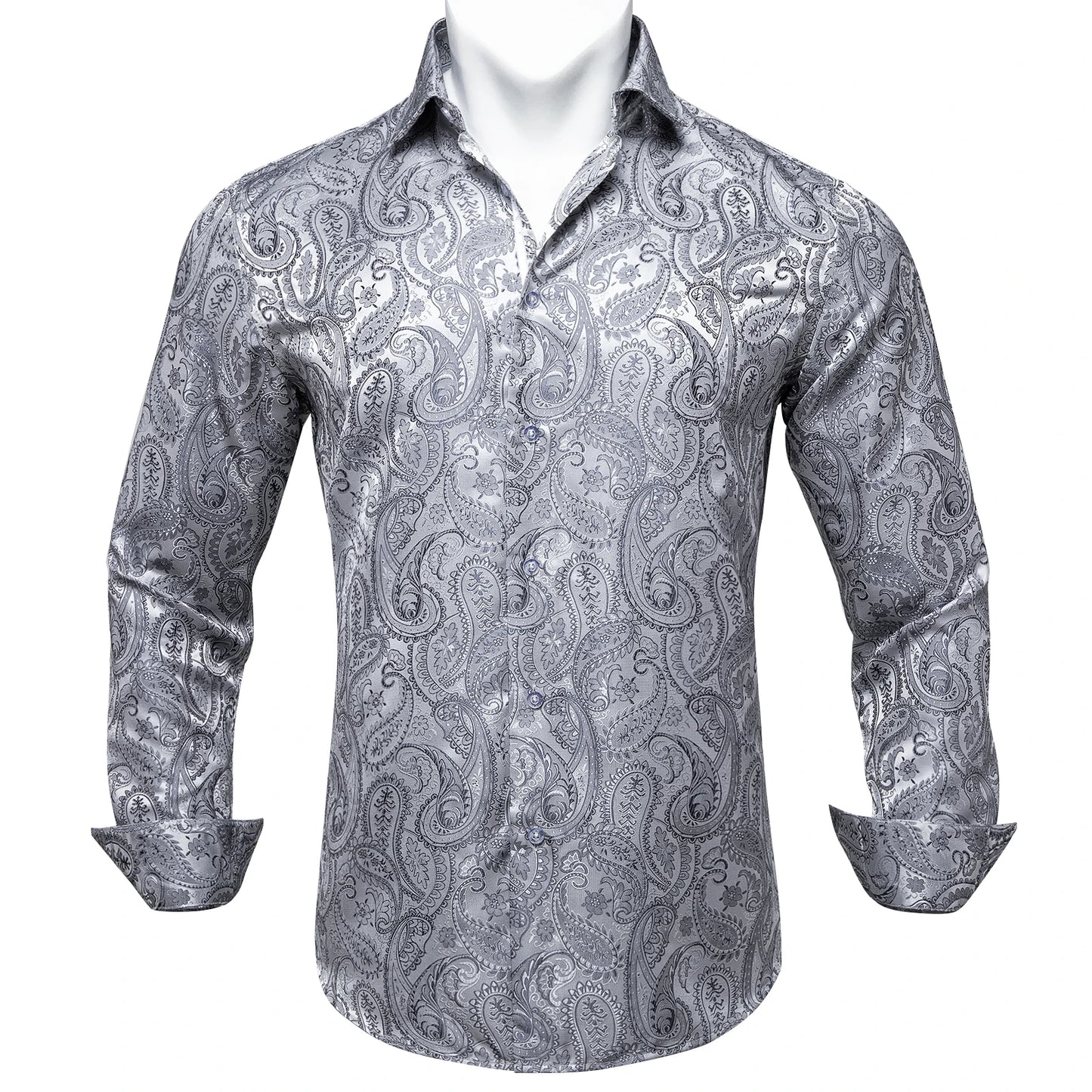 Men's Slim Fit Long Sleeve Dress Shirt