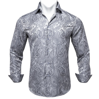 Men's Slim Fit Long Sleeve Dress Shirt