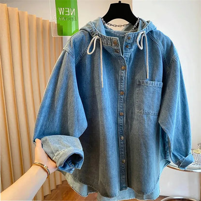 Casual Cotton Denim Jacket Women Parka