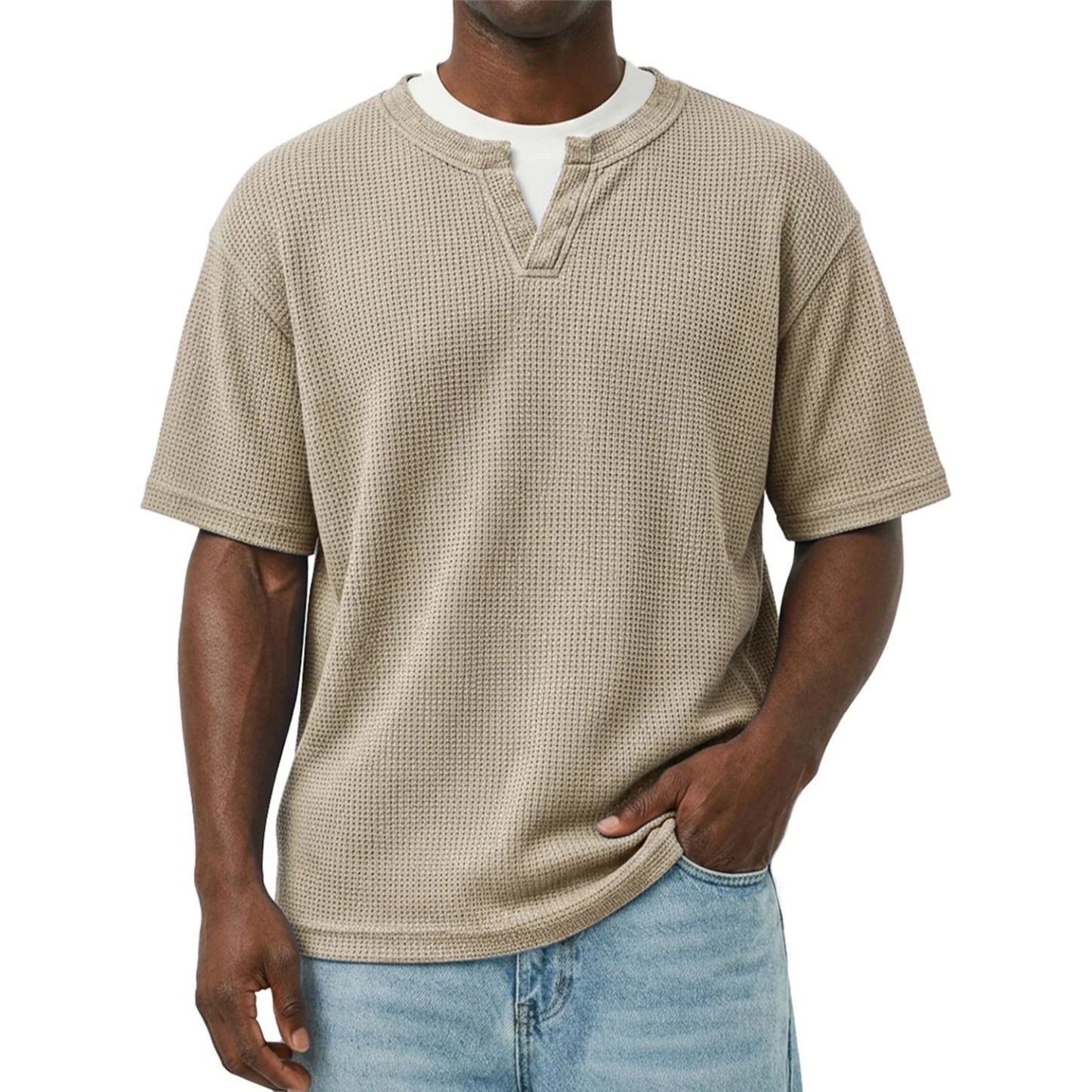 Men's Cotton Linen Casual T-Shirt