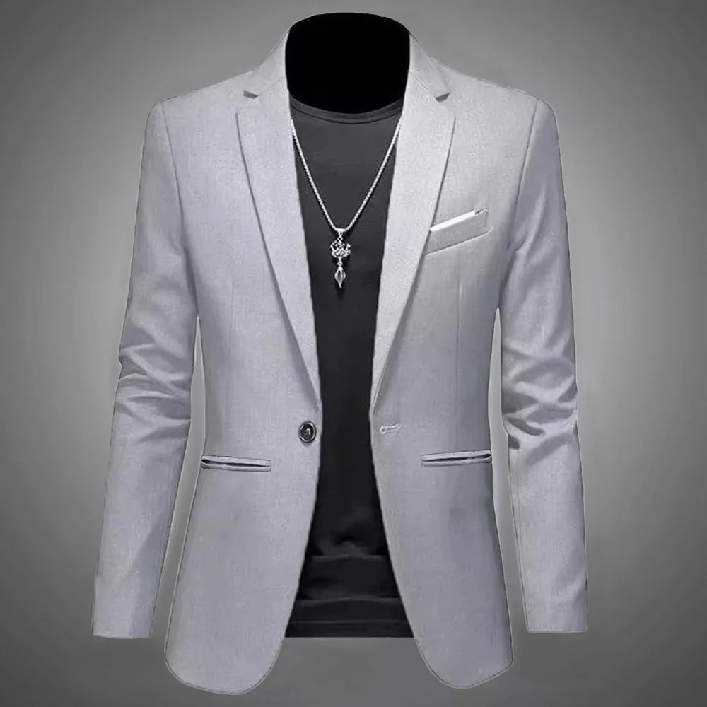 Men's Slim Fit Non-Iron Business Suit Jacket
