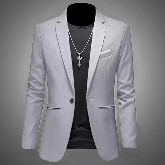 Men's Slim Fit Non-Iron Business Suit Jacket