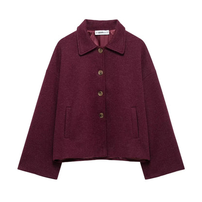 Women's Jackets Coats Autumn 2025 New Chic Loose Warm Elegant