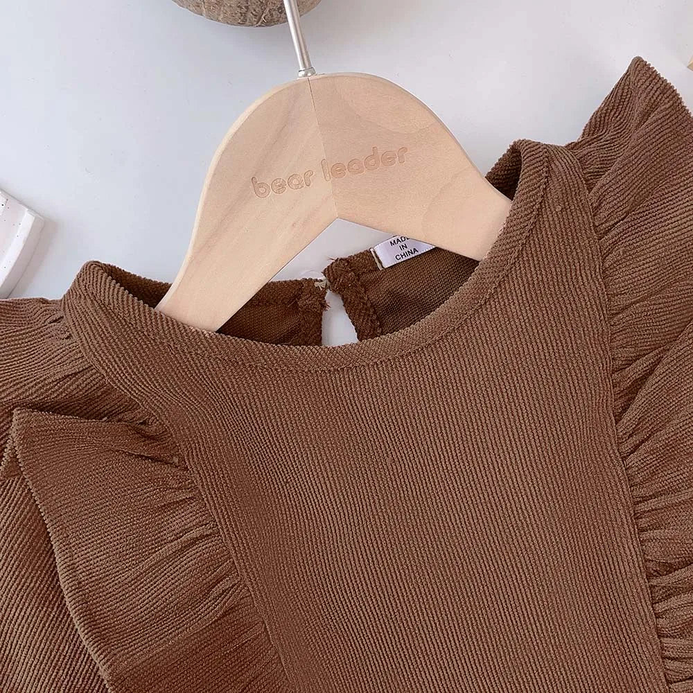 Girls' Long Sleeve Princess Casual Dress
